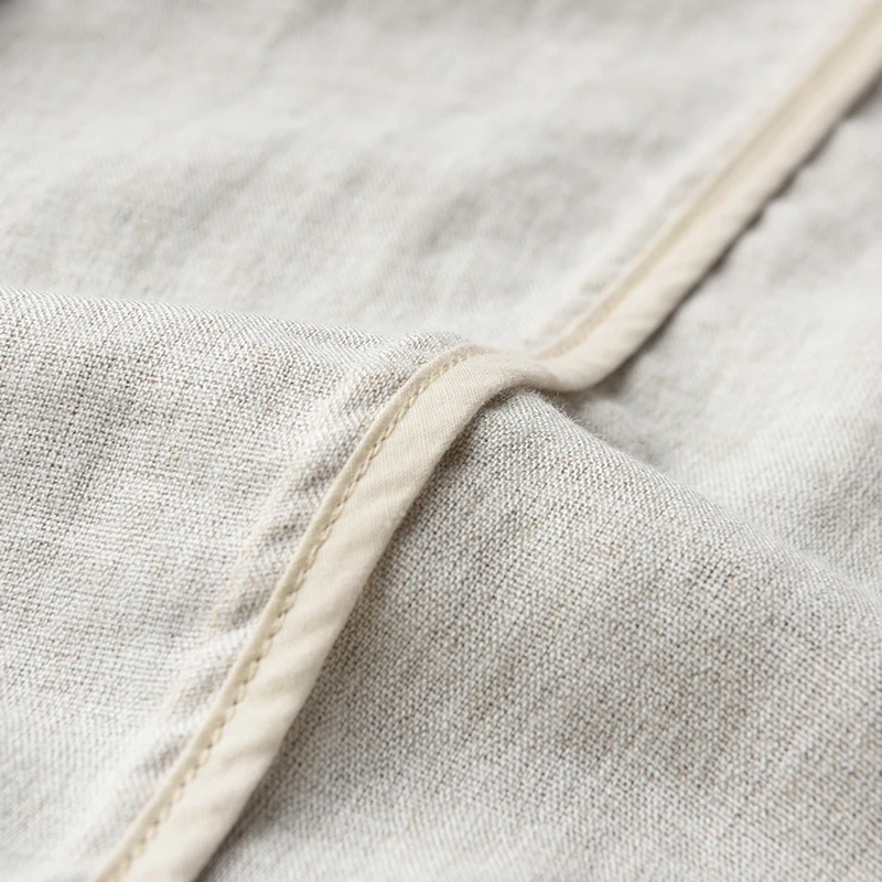 Minglu протектор блейзер человек новая имитация льняной пиджак на весну и осень