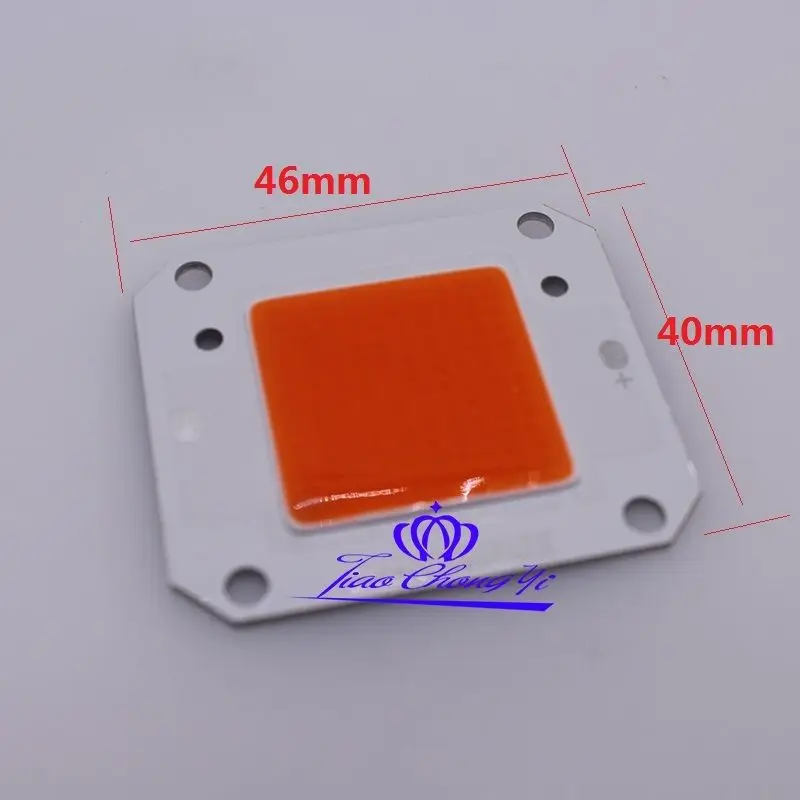 Монолитсветодиодный блок светодиодов 12 В постоянного тока 50 Вт полный спектр -нм