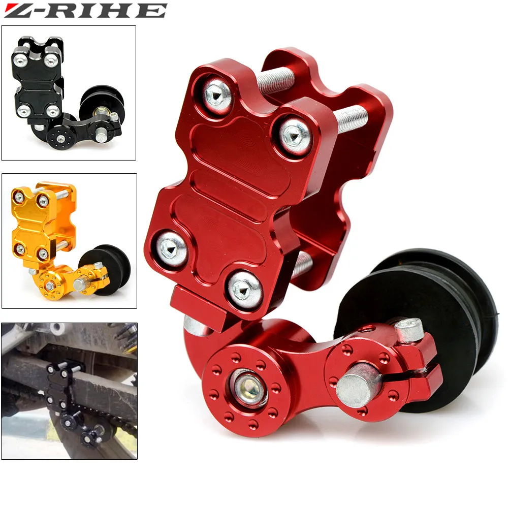 Black golden red Universal Aluminum Adjuster Chain Tensioner Roller For Motorcycle /Chopper ATV for 400cc | Автомобили и