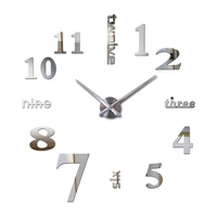 fashion new wall clock watch clocks circular relojde pared home decoration acrylic special sticker living room needle