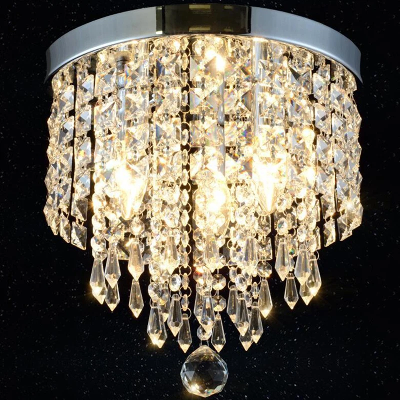 

LukLoy K9 хрустальный потолочный светильник для прихожей, коридора, светильник, простая атмосферная декоративная лампа для дома, гостиной, отел...