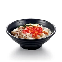 black frost imitation porcelain melamine dinnerware restaurant noodle shop ramen bowl a5 melamine tableware hotel soup bowl