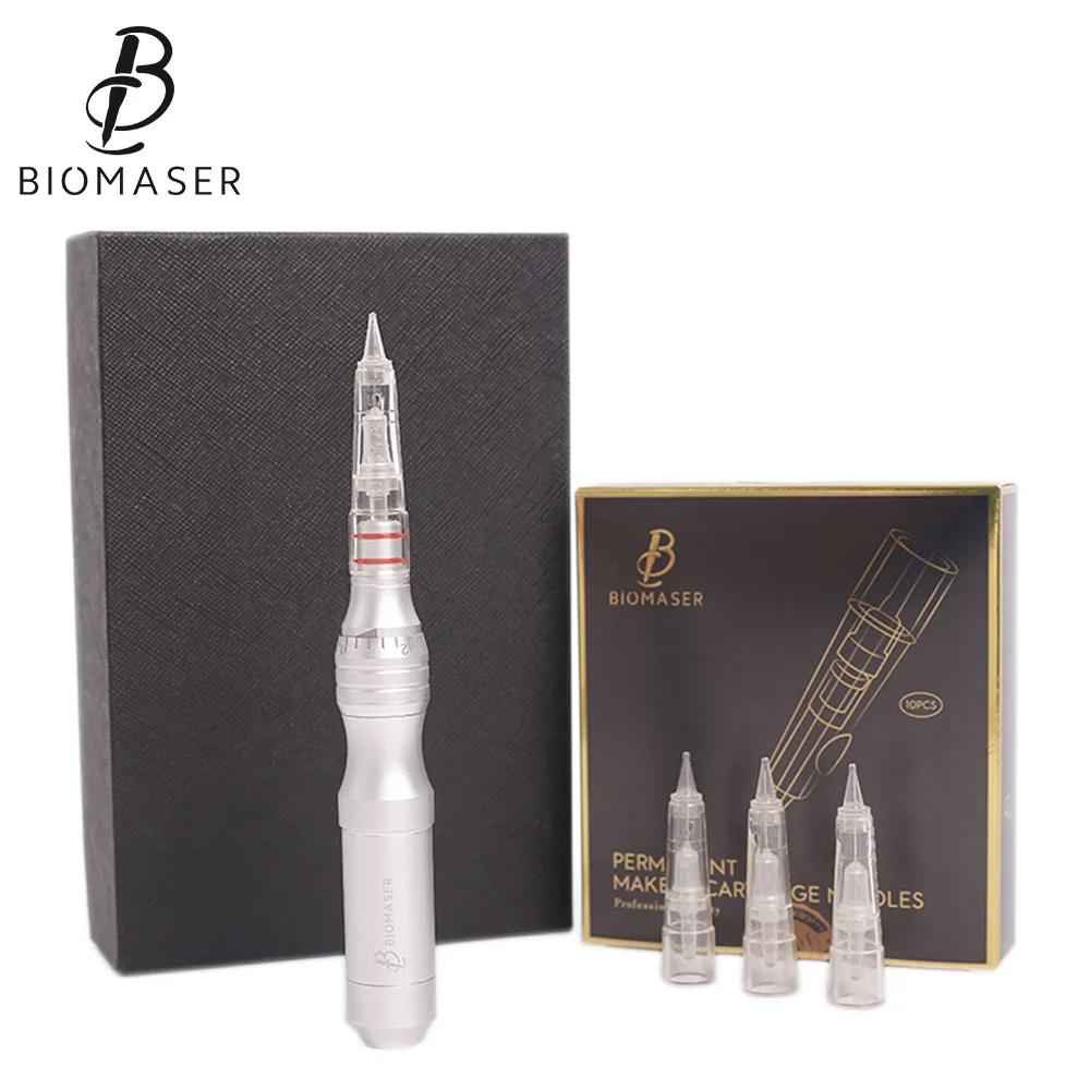 Biomaser профессиональная Перманентная машина для макияжа ручка с картриджами иглы