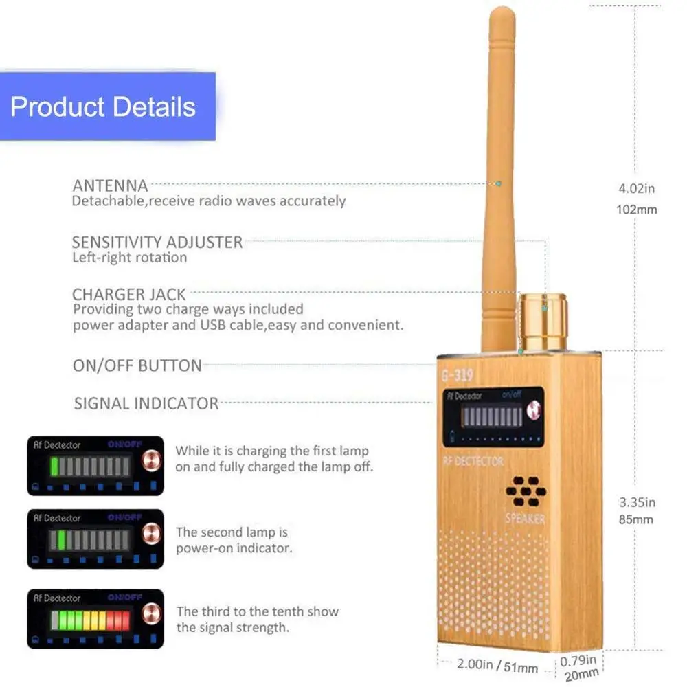Беспроводной Радиочастотный детектор мини-камера GSM устройство прослушивания