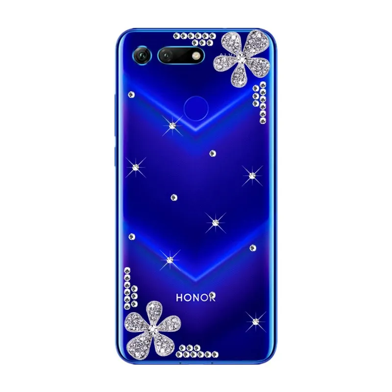 Блестящий чехол со стразами для Huawei honor 20 pro 20i 10i View 10 V20 V10 блестящий телефона Y9 Y7 Y6