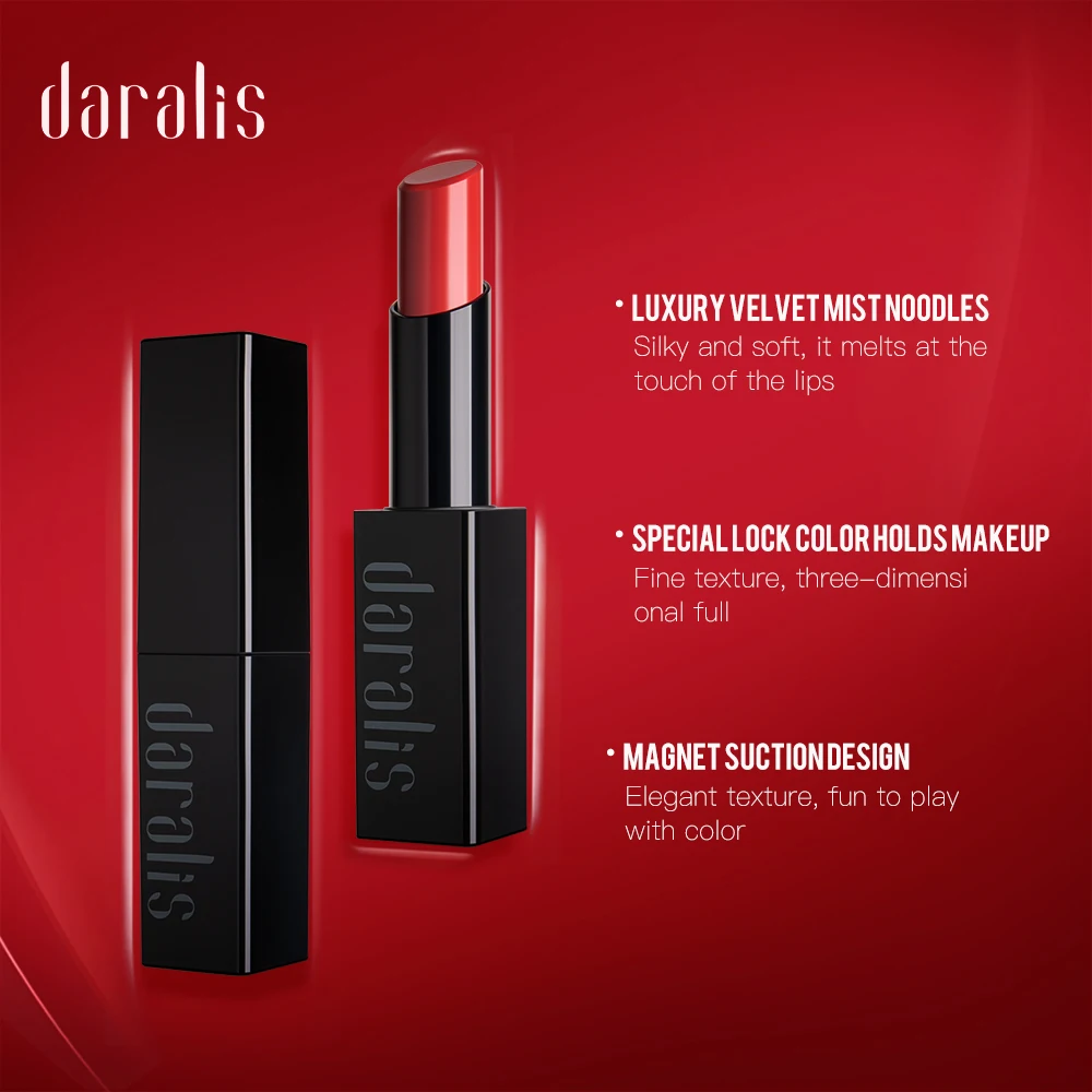 Daralis Matte Lipsticks Waterproof Long-lasting Matte Lipstick Lip Sticks Cosmetic Easy to Wear Matte Batom Makeup Lipstick