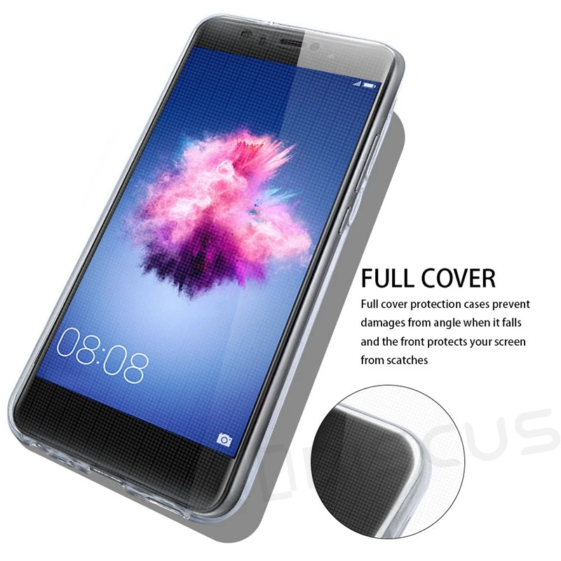 Двойной силиконовый чехол для Huawei P20 P10 P30 P40 Lite E Mate 10 20 Honor 9C 10i 20S 8S 8A P Smart 2019 Y5 Y6