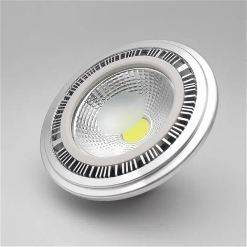 2 шт. 15 Вт AR111 QR111 ES111 GU10 Светодиодный светильник AC85-265V/DC12V Точечный светильник COB лампа Ampoule G53 теплый белый/холодный белый с регулируемой яркостью