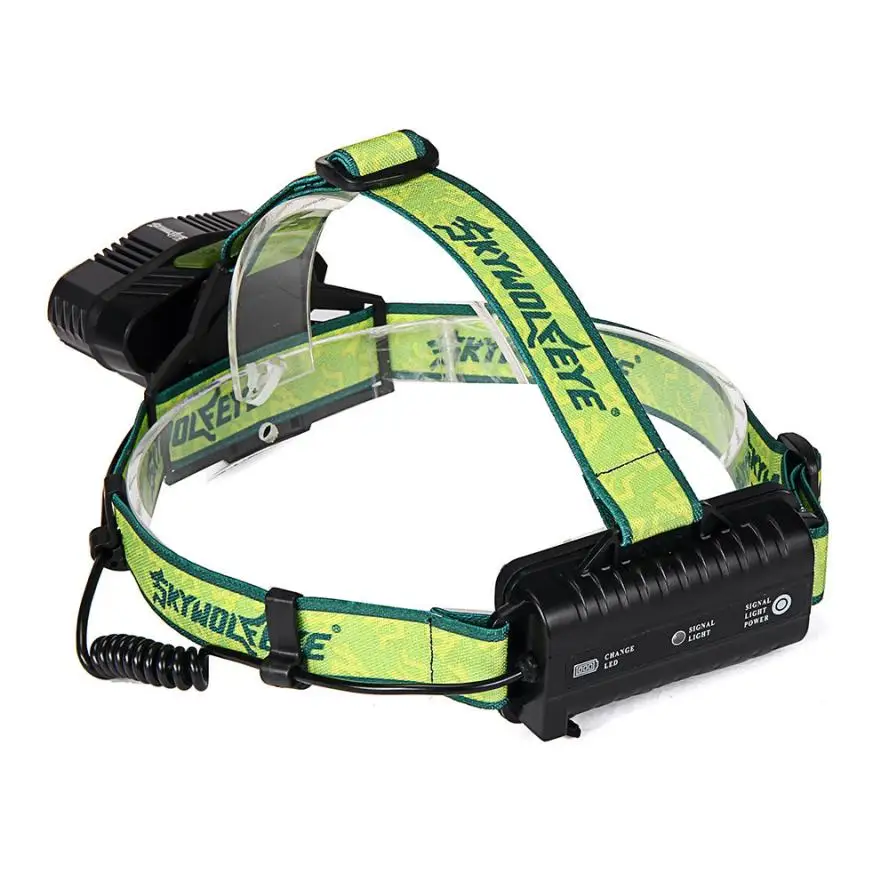 XM L T6 R2 синий светодиодный налобный фонарь USB Перезаряжаемый головной свет 18650