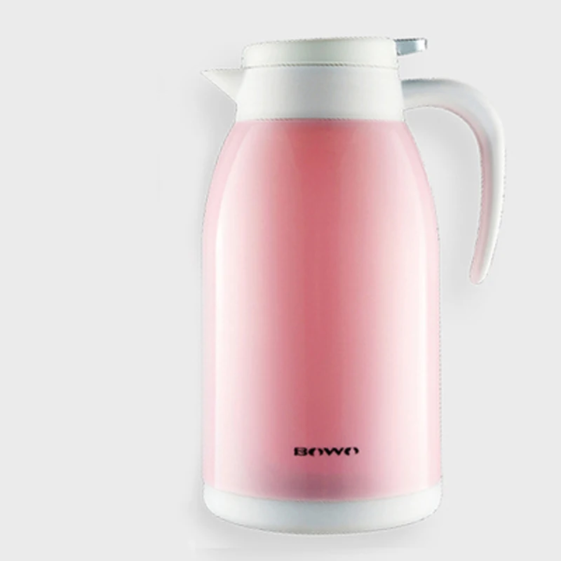 Pink Thermos Pot Термос чайник 1300 мл вакуумная изоляция чашки бутылки кофе чай кувшин для горячей воды изоляция колба бытовой термос чайник - Цвет: Pink Thermos Pot