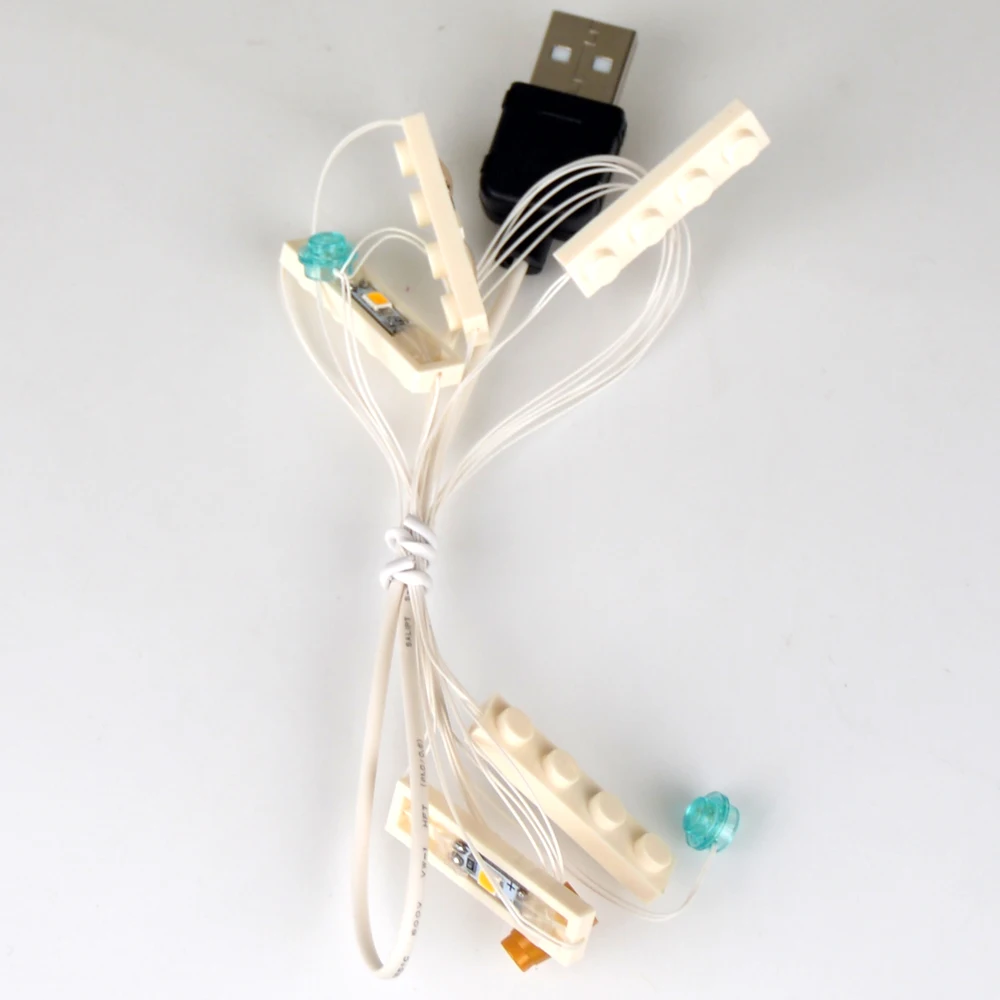 Only LED light Set Светильник aling, светодиодный светильник, набор для празднования замка арендель, строительный блок, светильник, комплект, совместимый с 41068, за исключением модели - Цвет: Only LED light Set