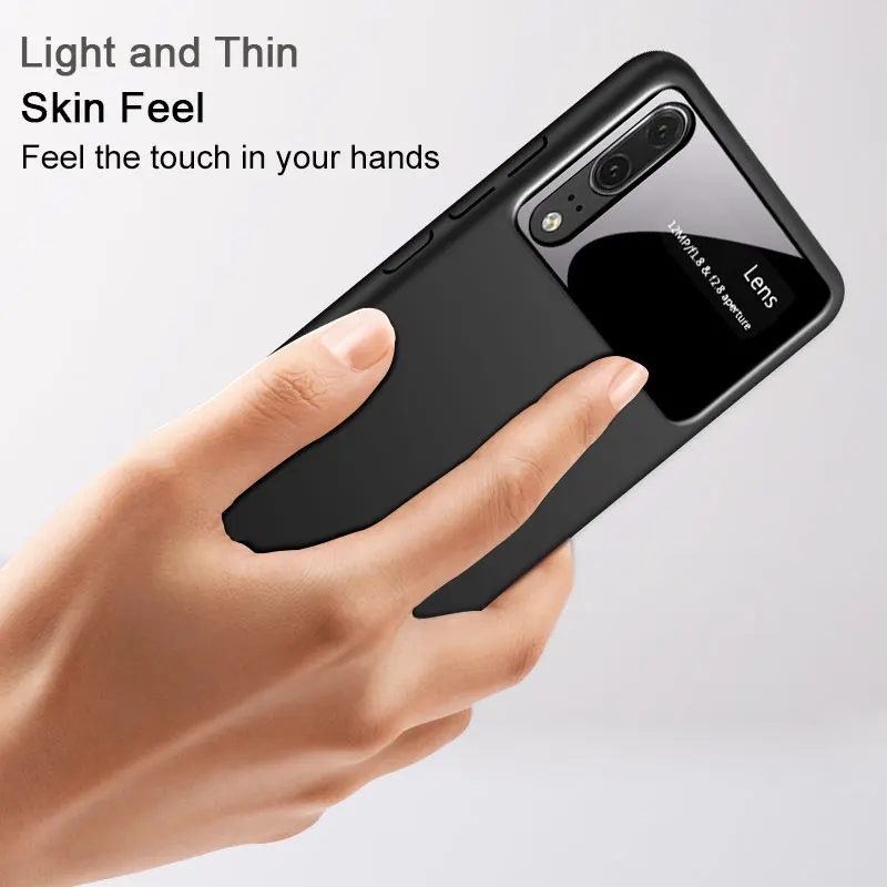 Huawei P20 Cover Case IMAK Jazz Lens Slim Back Business Shockproof PC For huawei p20 with Screen protector |