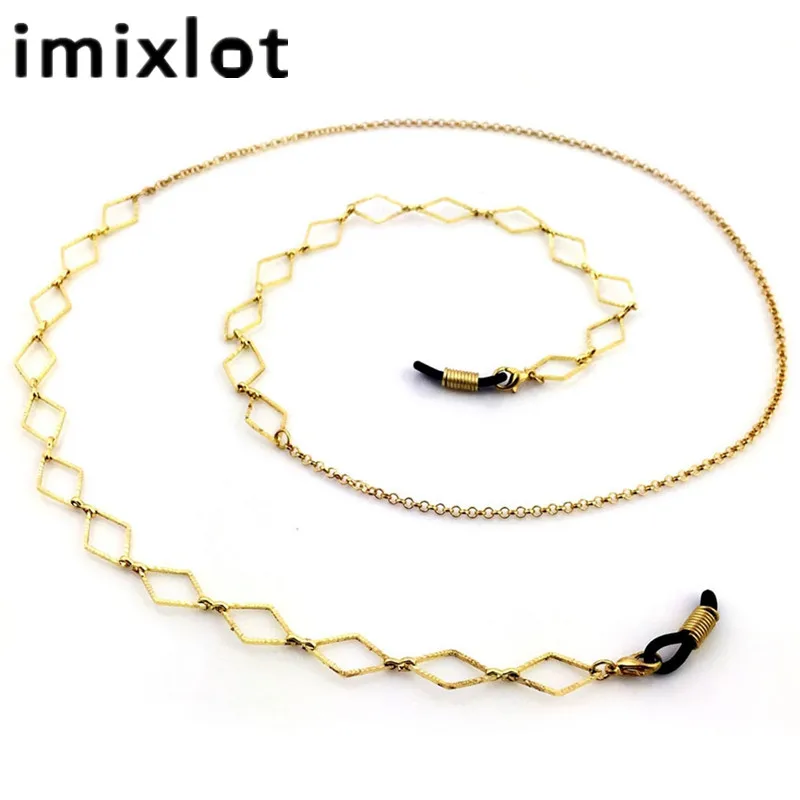 IMIXLOT, металлический ремешок на шею, цепочка, очки для чтения, солнцезащитные очки, держатель для очков, ожерелье, ремешок, повседневная Веревка для очков