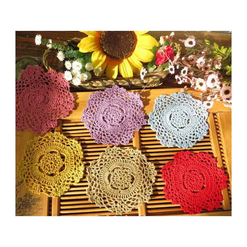 Винтажные отель стол Декоративные салфетки DIY ручной работы крючком бытовой