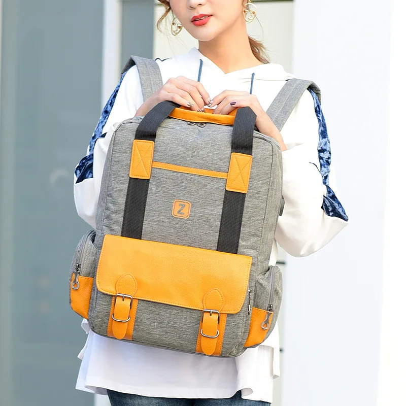 Модные женские рюкзак для ноутбука Колледж студент bagpack школьные сумки девочек
