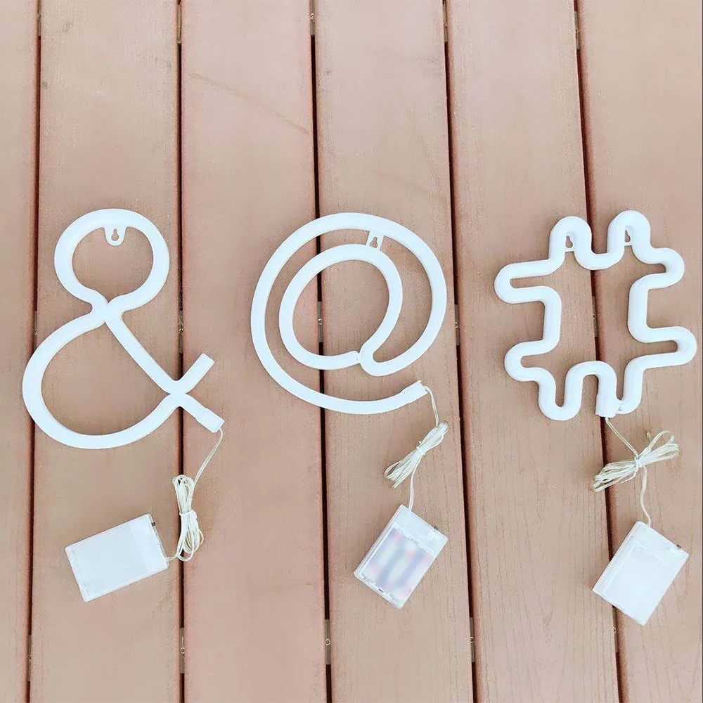 

Светодиодная лампа-символ, ночсветильник с питанием от батарейки, светодиодный ночсветильник для дома, украшение для вечеринки, кафе, магаз...