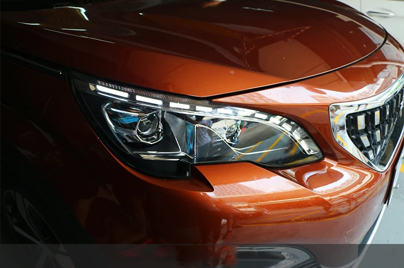 Высокое качество набор для автостайлинга для peugeot 3008 фары, светодиодные фары DRL Объектив двойной луч HID ксеноновые автомобильные аксессуары