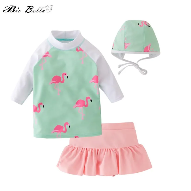 Детская одежда для купания девочек милый купальный костюм костюм-бикини