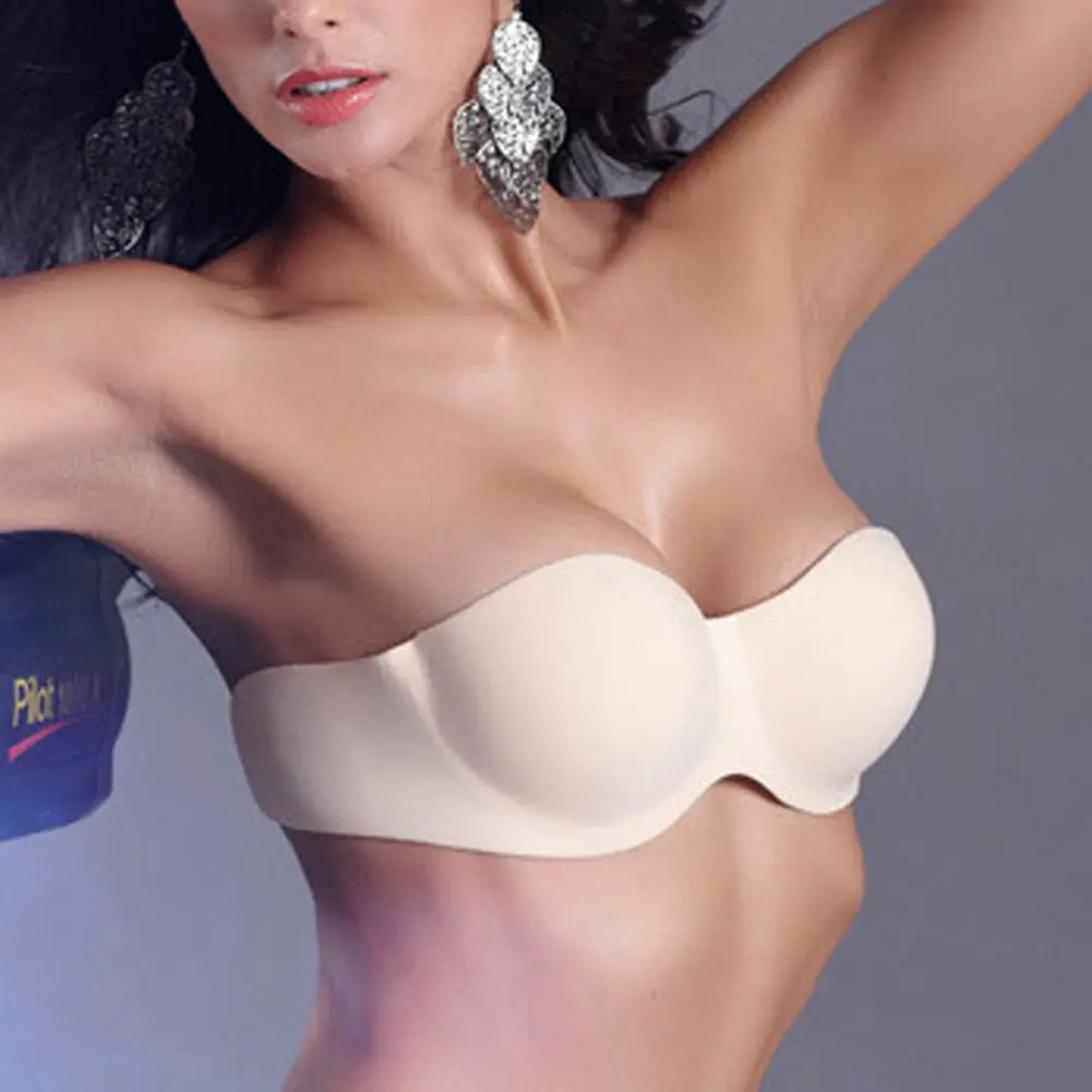 Бюстгальтер невидимка бесшовный с эффектом пуш ап без бретелек|bra self|bra upself bra |