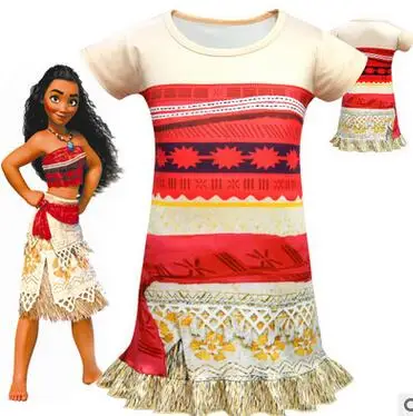 2019 г. лидер продаж халат для девочек fille Moana платье бикини vaiana одежда плавания с