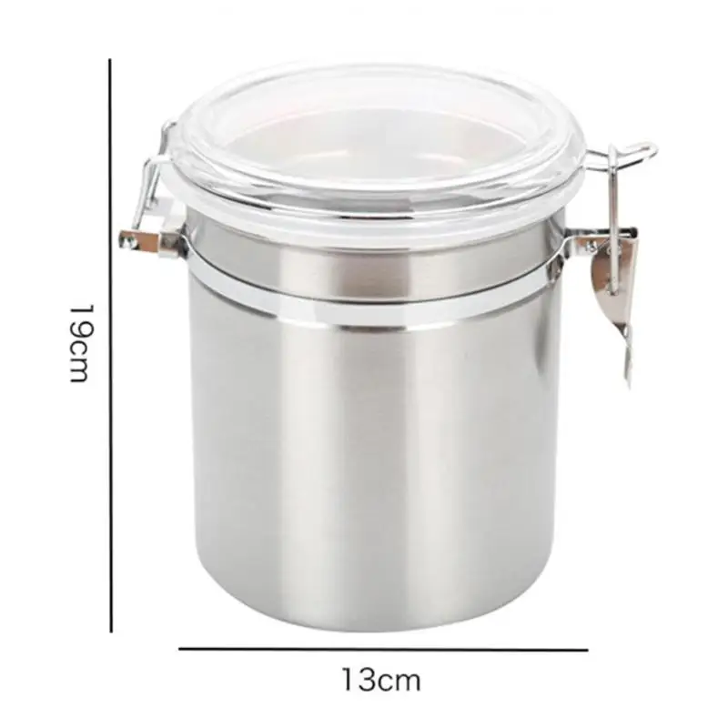 1750ml Нержавеющая сталь Герметичные банки коробка для хранения продуктов зерна зерновых резервуар для хранения закусок сухие товары банка для хранения кухонный Органайзер - Цвет: 1750ml