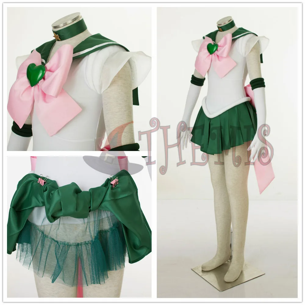 Athemis аниме Сейлор Кино Макото/Сейлор Юпитер супер S Косплей Костюм на заказ любой