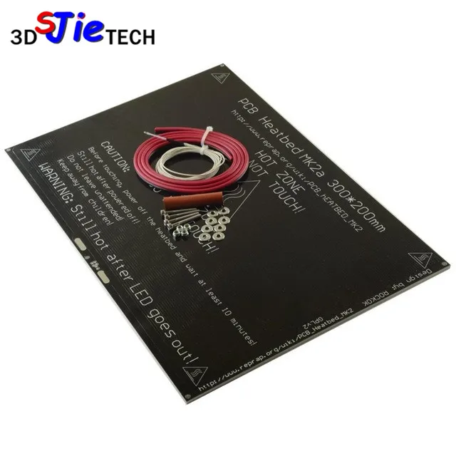 

MK3 MK2A 300x200mm Aluminum Heated Bed, Hardware, Wiring, Thermistor Kit for Prusa i3 or other RepRap Upgrade 3D Printer