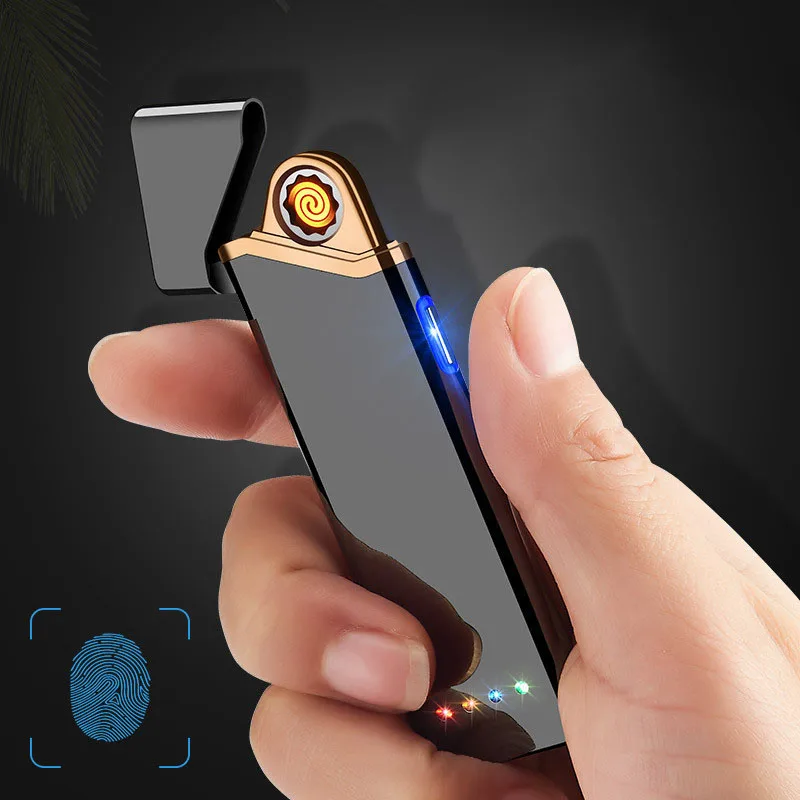 НОВАЯ тонкая Usb зарядка Зажигалка сенсорная Сенсорная Электронная для сигарет