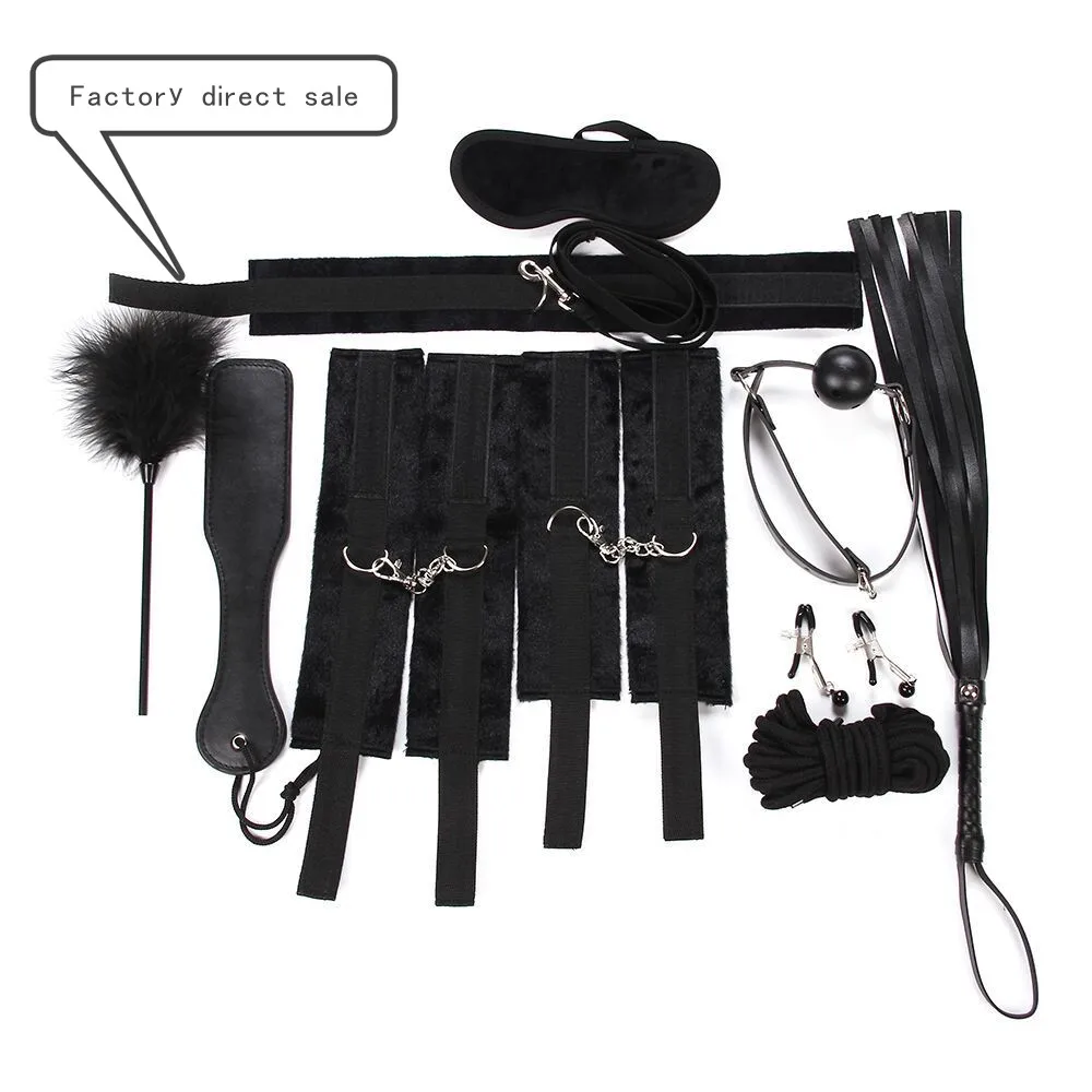 Заводские 10 компл. пары флирт БДСМ игрушка носовые платки и щиколотках вилки