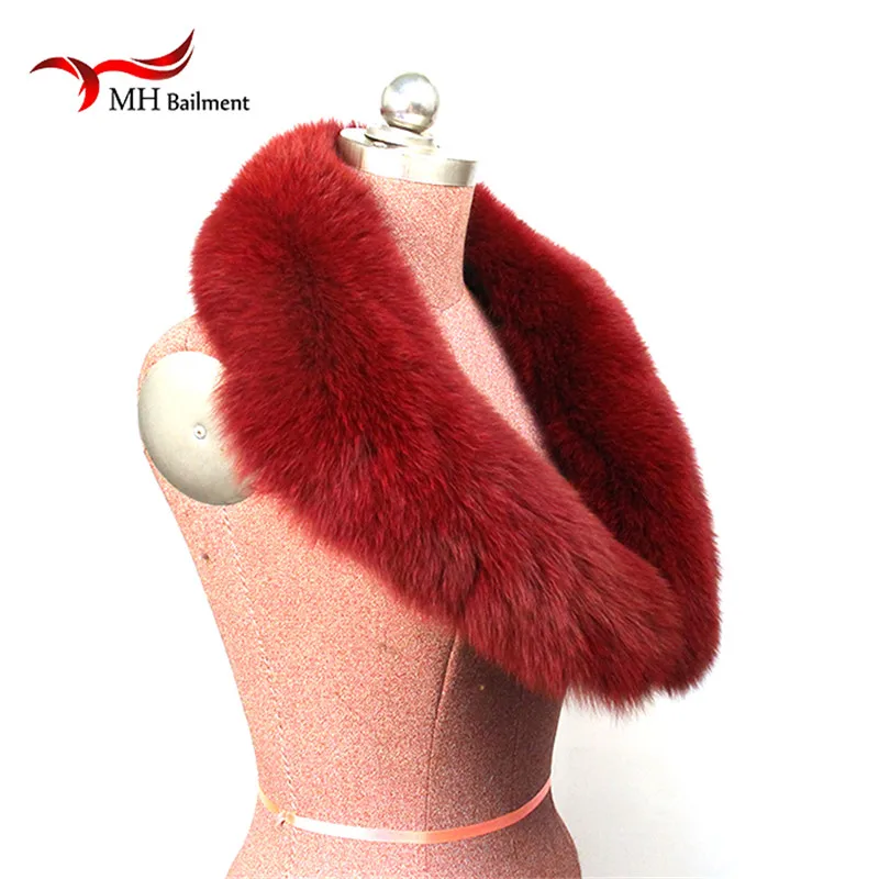 Воротник из натурального Лисьего меха зимний шарф женский костюм Женская шаль