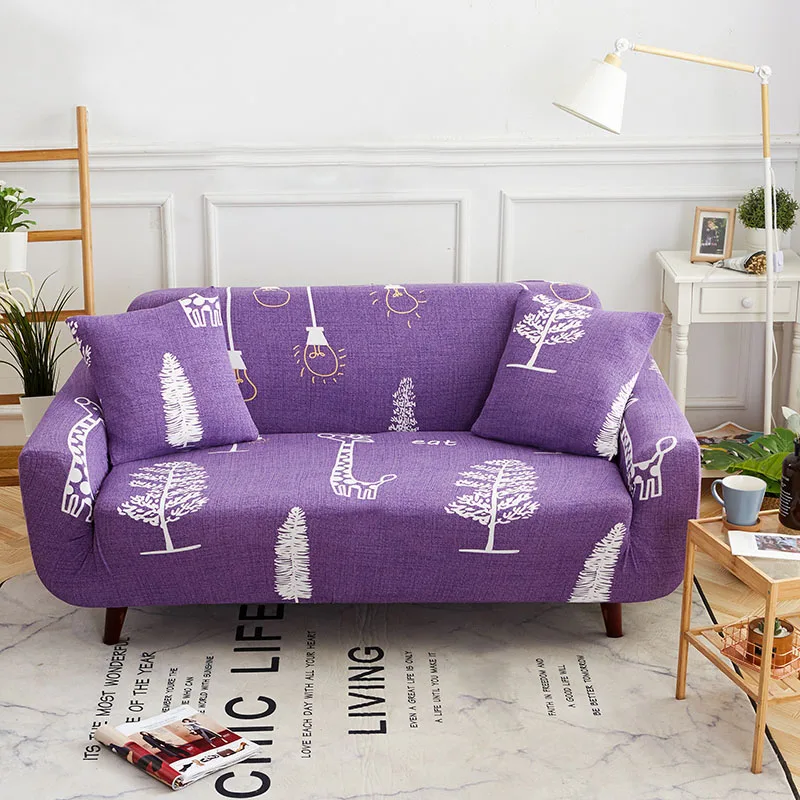 Полиэфирные эластичные чехлы для диванов мебели тянущиеся универсальные