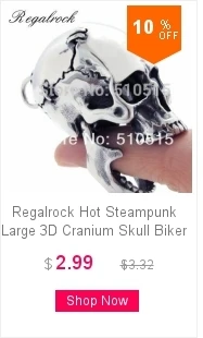 Regalrock, медальон в виде ворона, птицы, черепа, шкатулка, прямоугольник, грудь, гроб, ядовитое кольцо