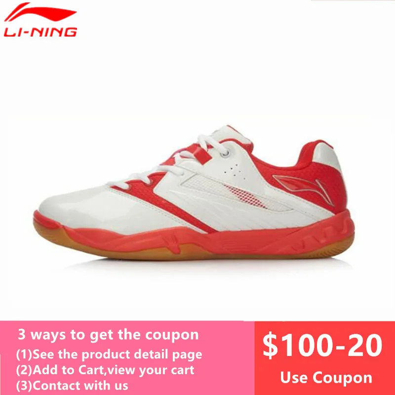 Туфли Li Ning для мужчин и женщин дышащие Нескользящие кроссовки бадминтона