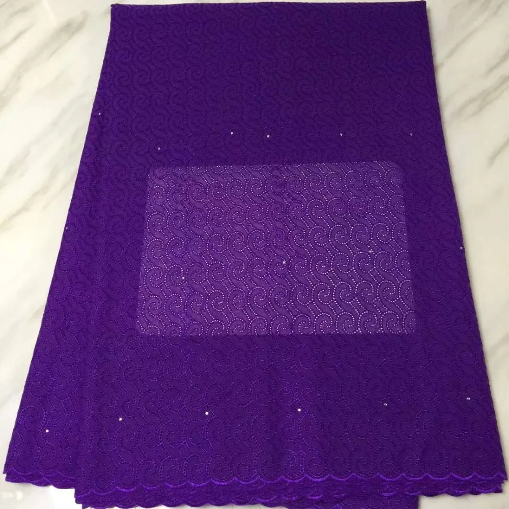 2018 африканская фатиновая кружевная ткань фиолетовая швейцарская вуаль