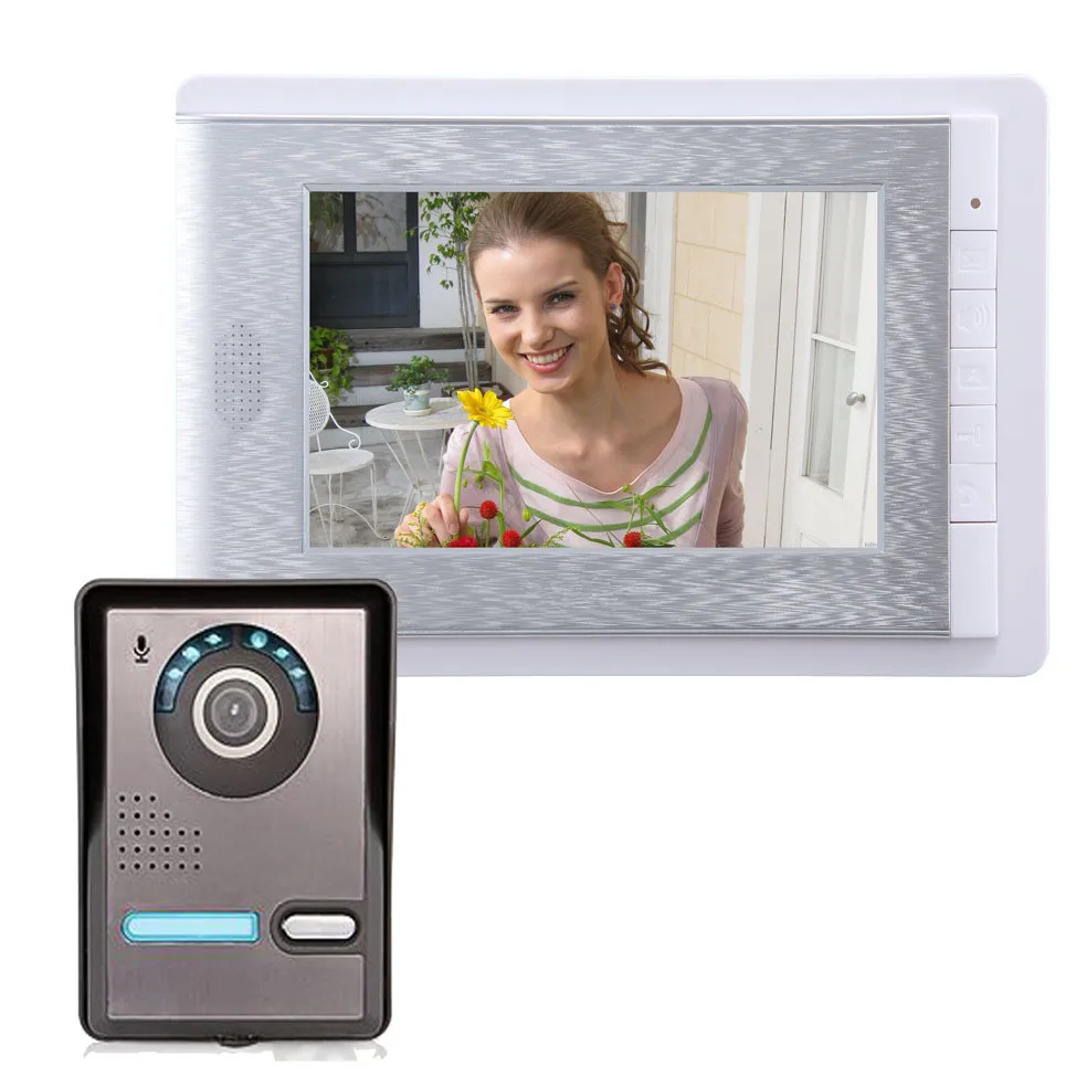 7 &quotTFT проводной дверной звонок видеодомофон домофон система|door phone system|intercom door
