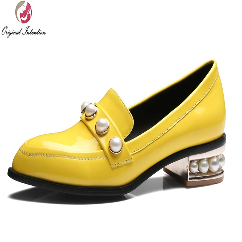 Женские туфли с острым носком на квадратном каблуке размеры 3 5 16|women casual shoes|fashion