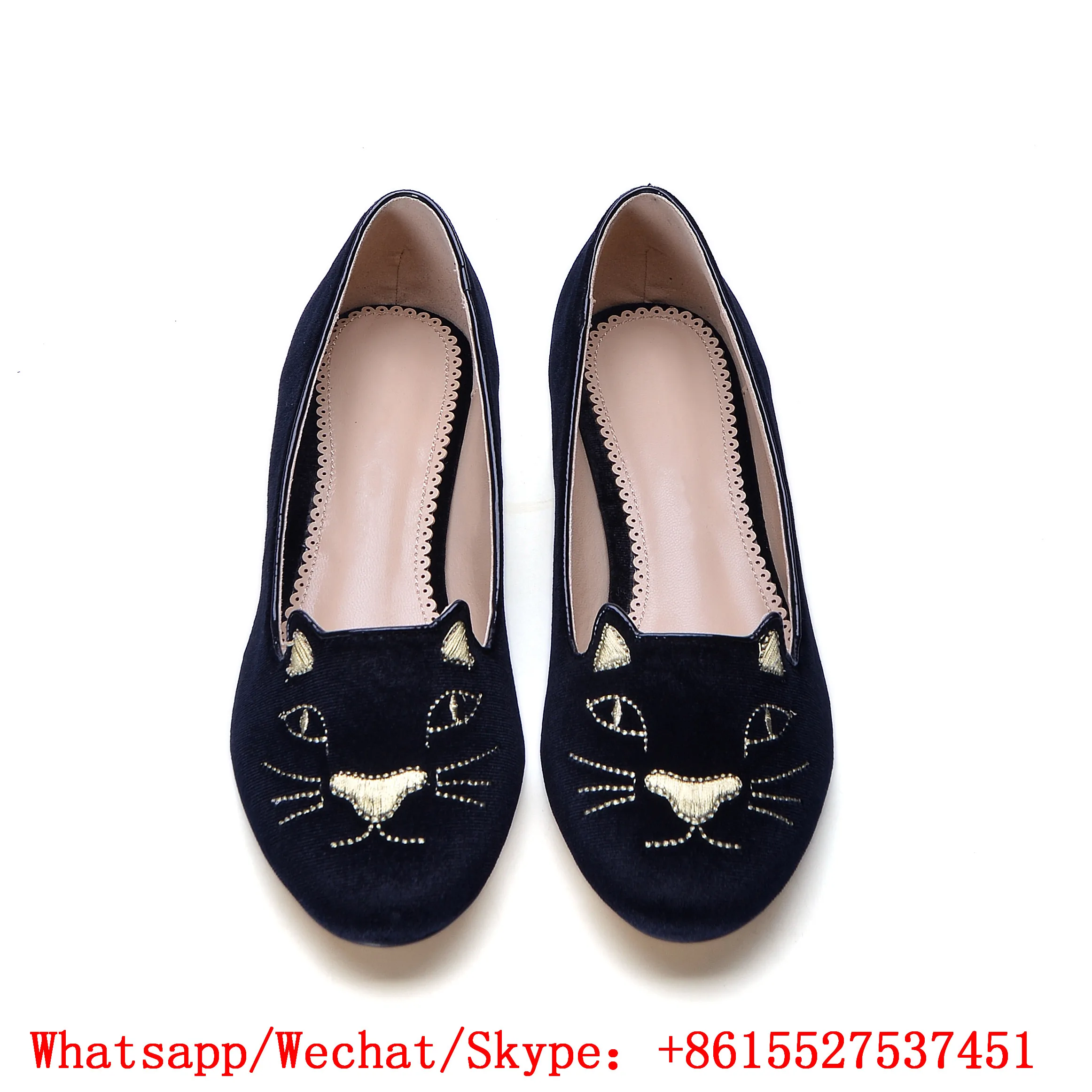 Женские лоферы на плоской подошве с круглым носком черные синие Повседневные