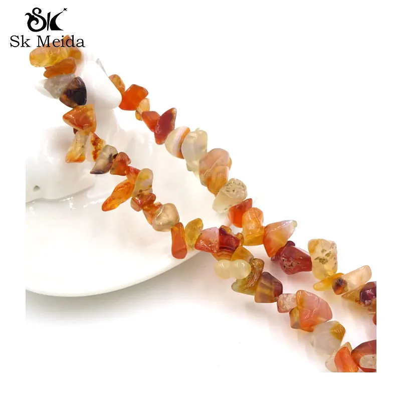 Бусины из камня 1 струна аксессуары для бисероплетения сердолика бусины