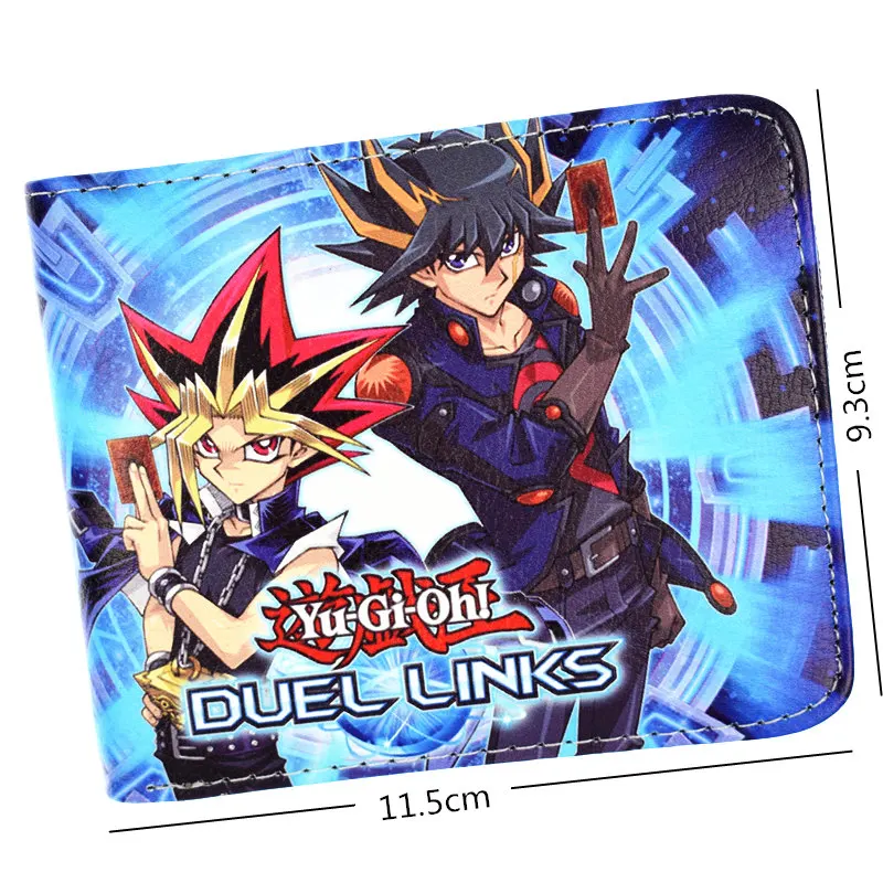 Yu Gi Oh бумажник мужской короткий кошелек кредитница кошельки|Мужские кошельки| |