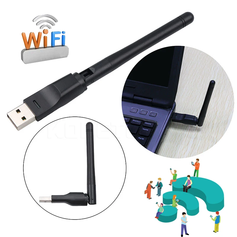 Беспроводная сетевая карта kebidu 150M USB 2 0 WiFi 802 11 b/g/n LAN антенна адаптер с антенной для