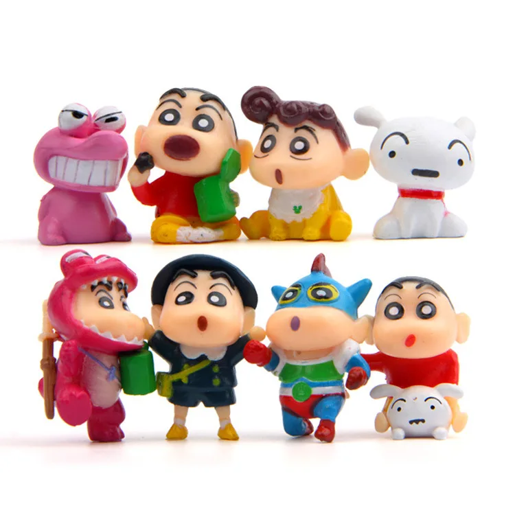Игрушки 8 шт./компл. ПВХ Crayon Shinchan фигурка игрушка милый Shin Chan Фигурка Модели