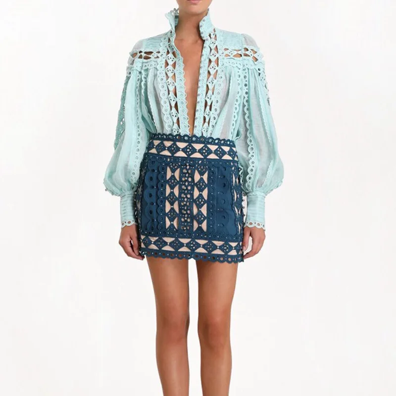 MYAOQING women's half skirt high waist beaded patchwork slim miniskirt women's fashion summer trend