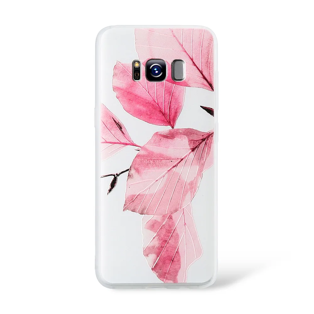 Kisscase чехол для самсунг Galaxy A3 A5 A7 A8 плюс 3D выбивает цветок мягкий чехол для самсунг S8 S9 плюс S7 край крышки чехол на самсунг j3 a5 S8 S9 S7 - Цвет: 4