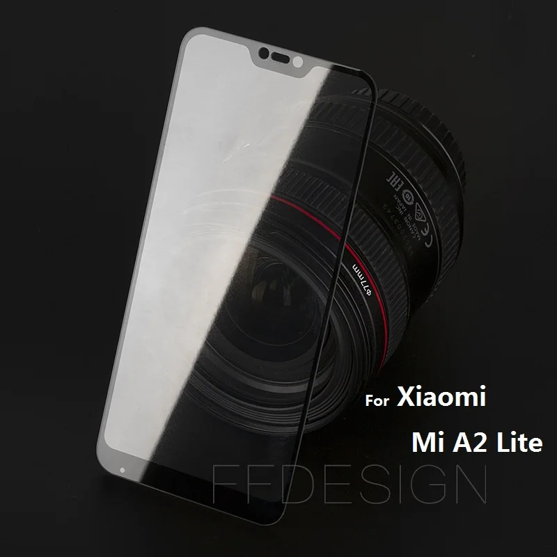 Полное покрытие закаленное стекло для Xiaomi Mi A2 Lite Защитная стеклянная пленка MiA2