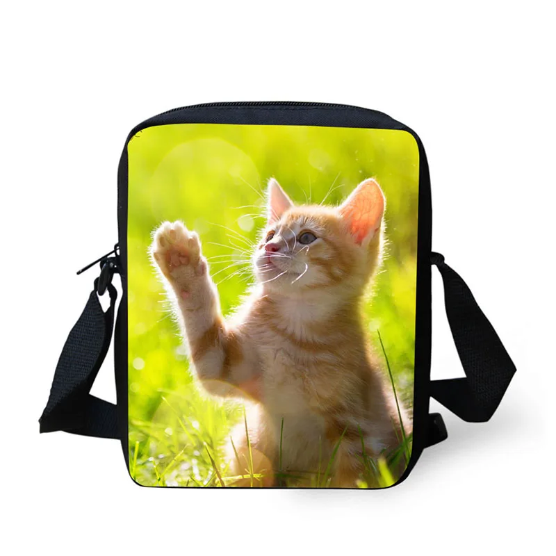 Small Messenger Bags Pet Cat Printing Crossbody Bag for Children Portable Mini Travel Shoulder Casual Women | Багаж и сумки