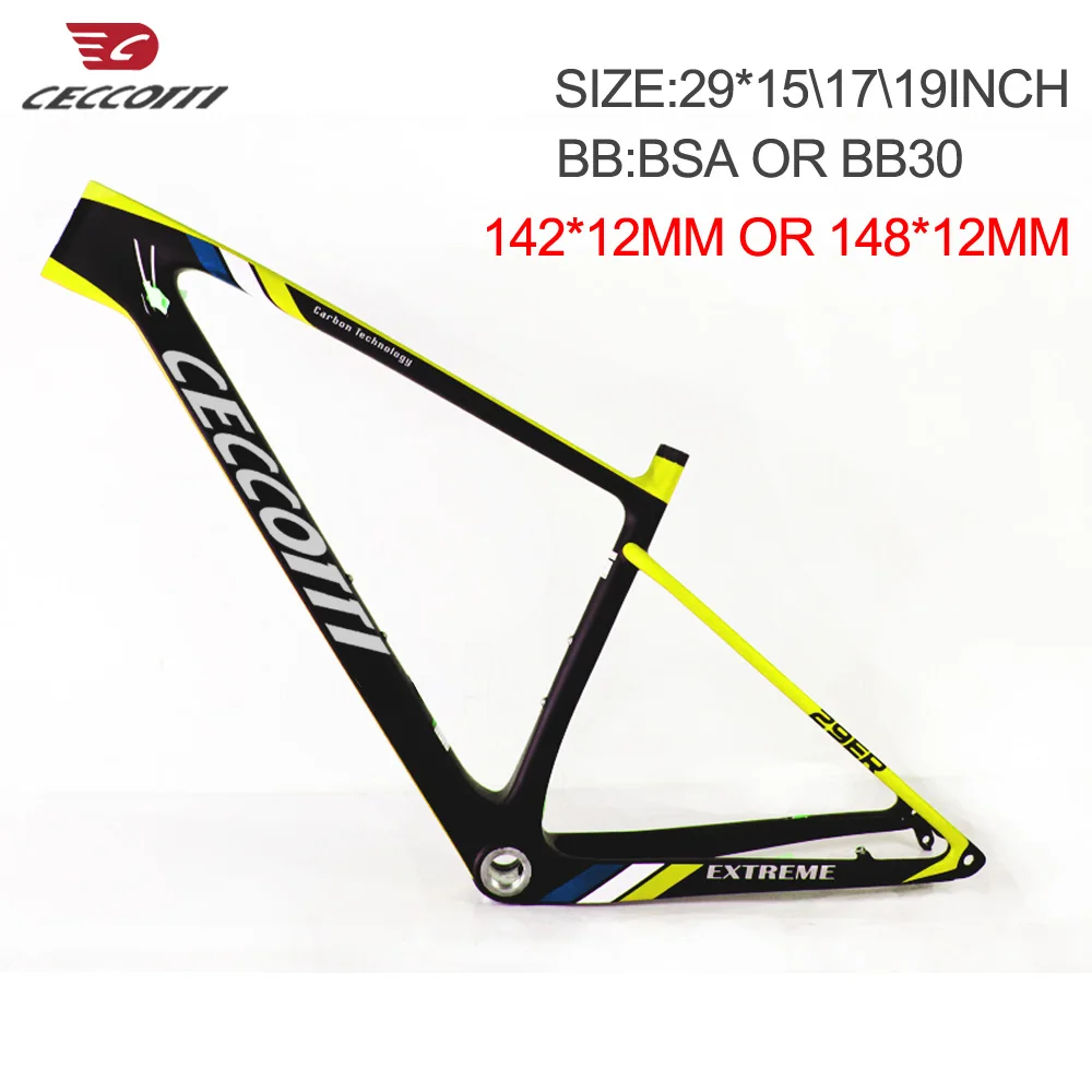 Тёмно-синий MTB карбоновая рама 142x12 или 148x12 мм через ось boost 29er рама для горного велосипеда 29 max 2,35 шины для велосипеда - Цвет: Тёмно-синий