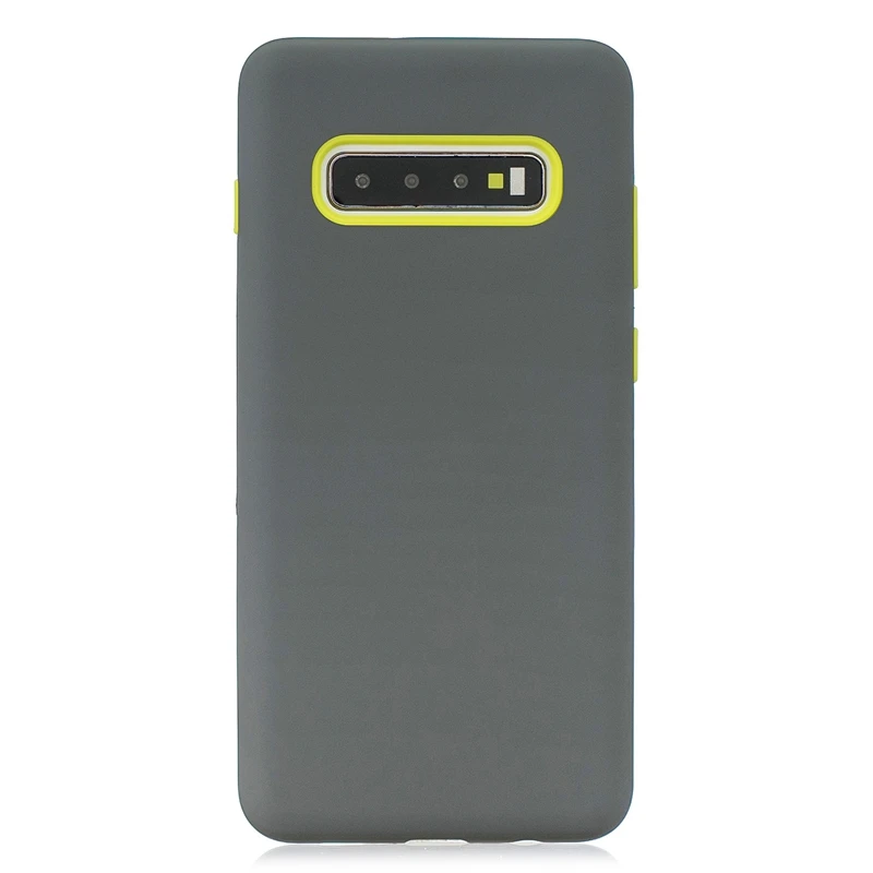 Plain Shockproof Silicone PC Soft Case For Samsung S10 Lite Plus S9 Note 8 9 | Мобильные телефоны и аксессуары