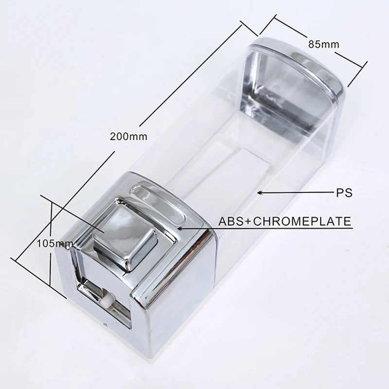 380ml Luxury Wall Mounted Hand Liquid Soap Dispensers with Liquid Window Shower Washroom Shampoo Dispenser for Kitchen Bathroom