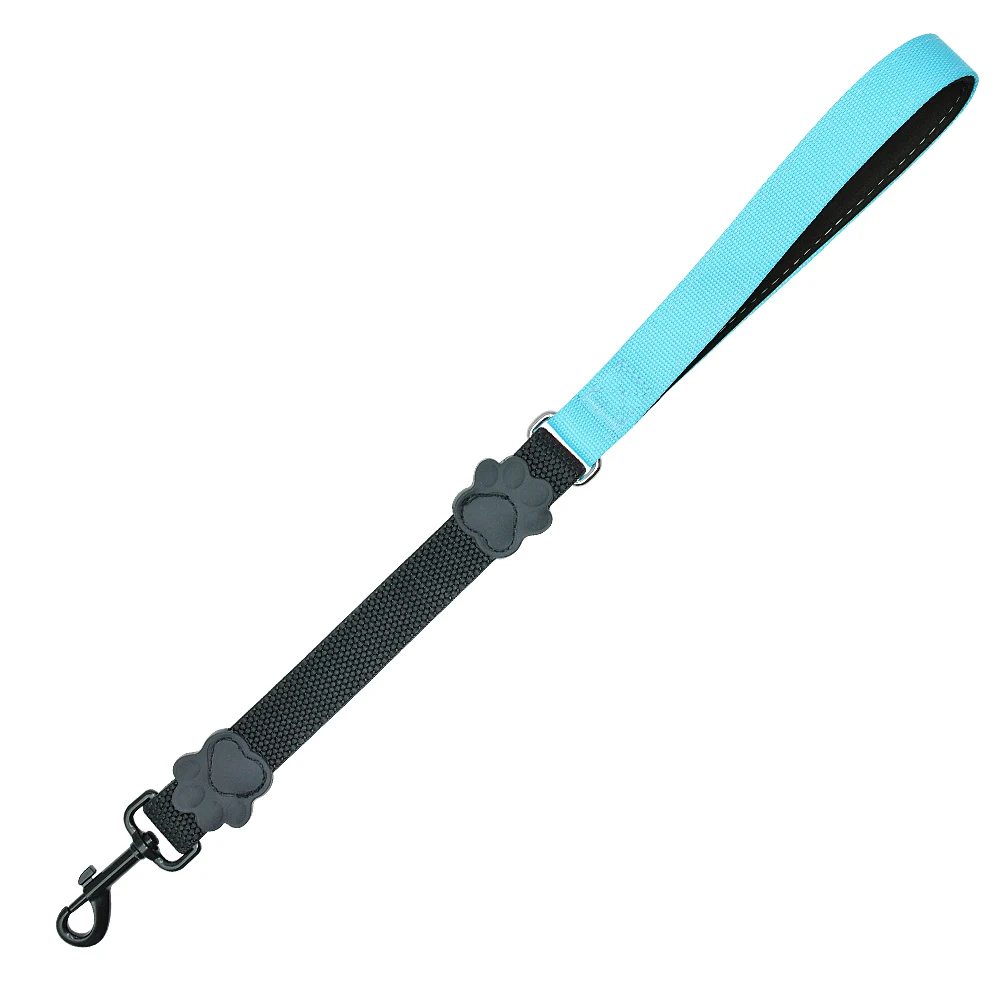 Blue Короткий эластичный поводок для собак, нейлоновый прочный поводок для собак, поводок для прогулок, бега, походов, ремни и поводки для маленьких, средних и больших собак - Цвет: Blue