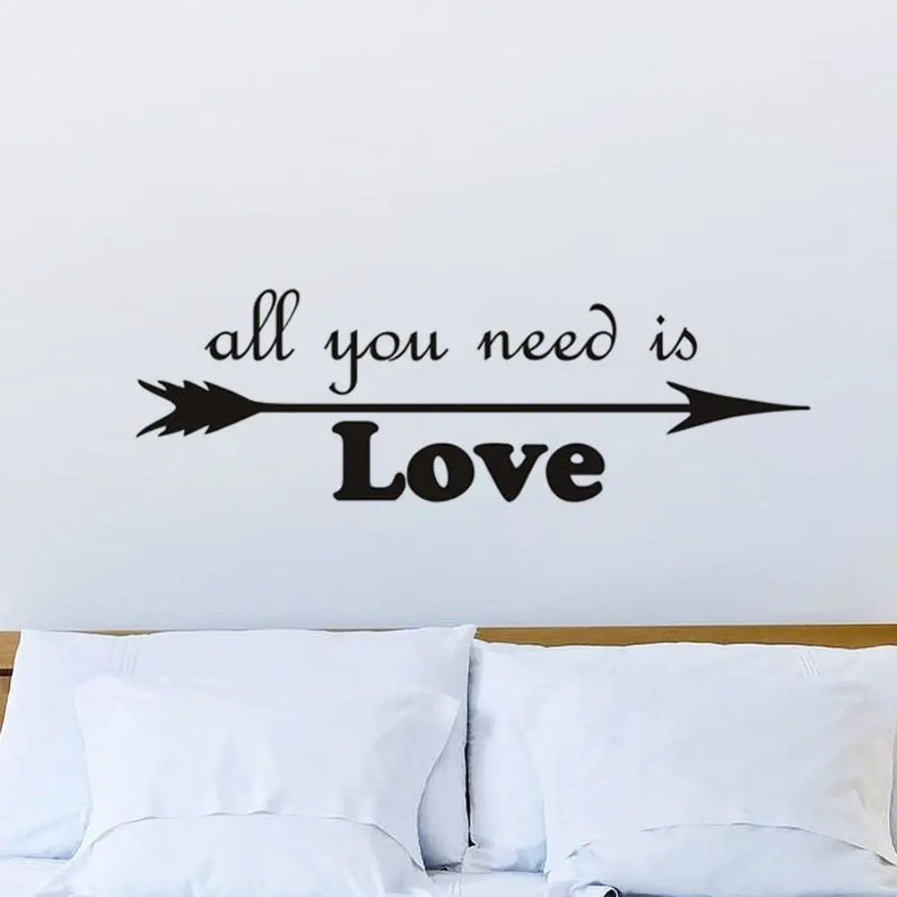 Все что вам нужно это настенные наклейки с надписью Love Quote со стрелками для